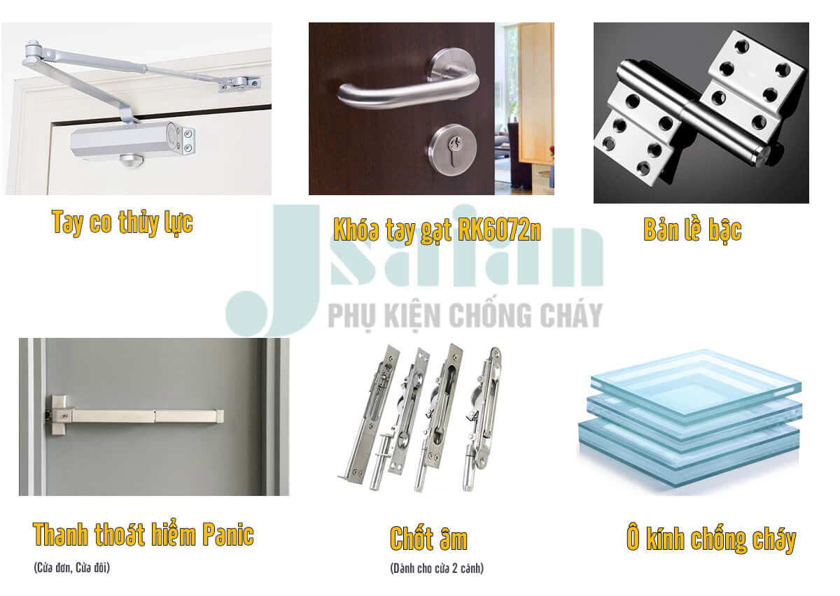 Phụ kiện chống cháy đi kèm